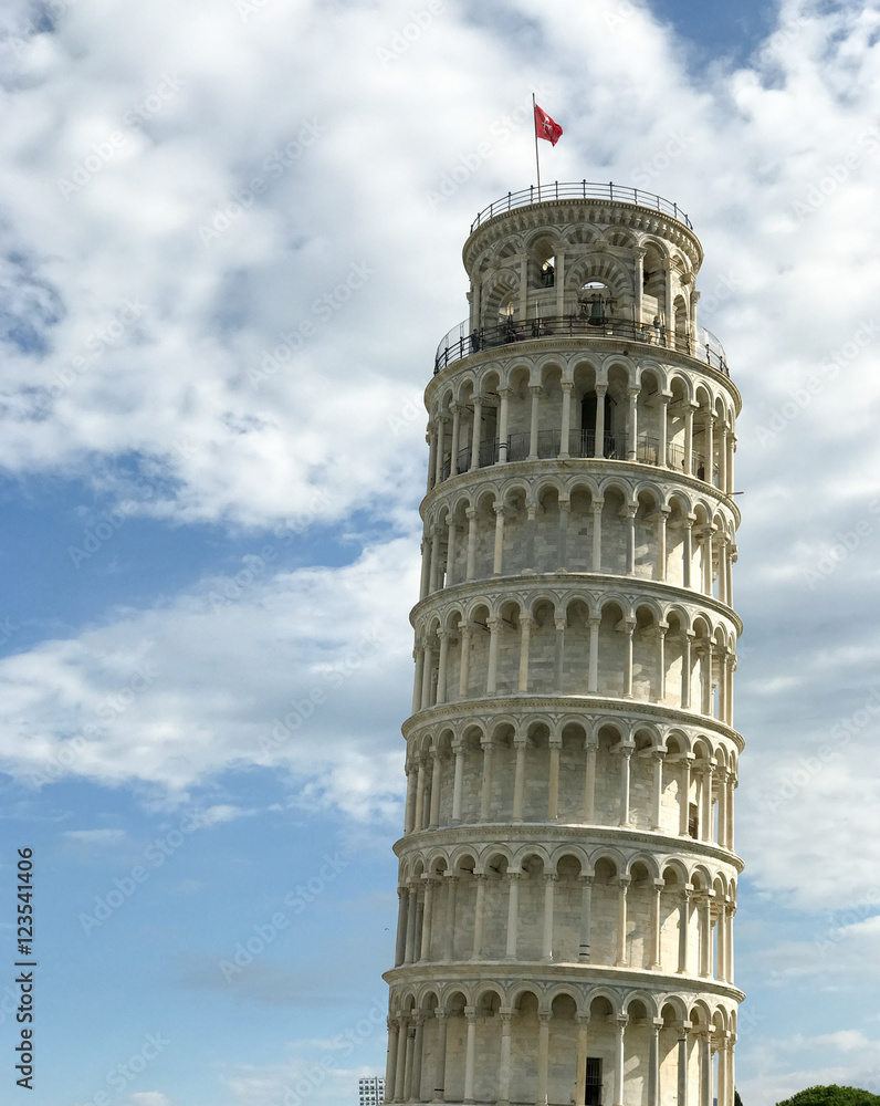 Detail of Miracles Square in Pisa on a sunny day, Tuscany - Ital