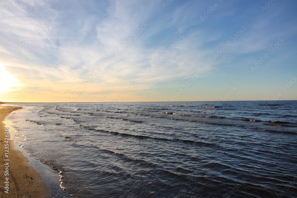 Sea water surface in Jurmala, Latvia