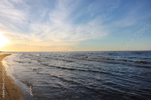 Sea water surface in Jurmala  Latvia