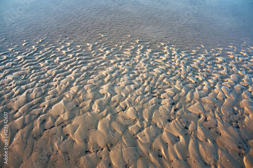 Sea water and sand surface in Jurmala  Latvia