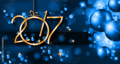 2017 Happy New Year Background for your Seasonal Flyers