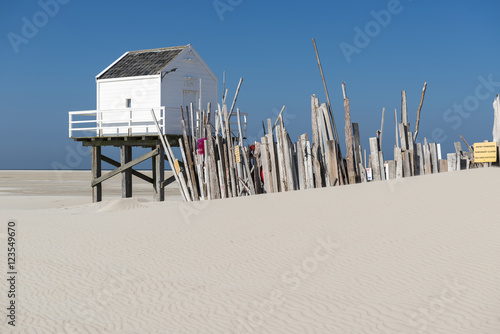 Sea cottage on the island of Vlieland. photo