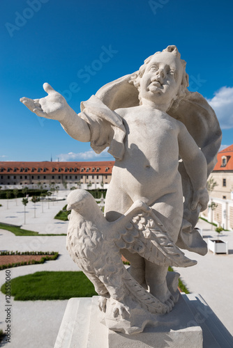 Canvas Print Statue im Park der Burg von Bratislava