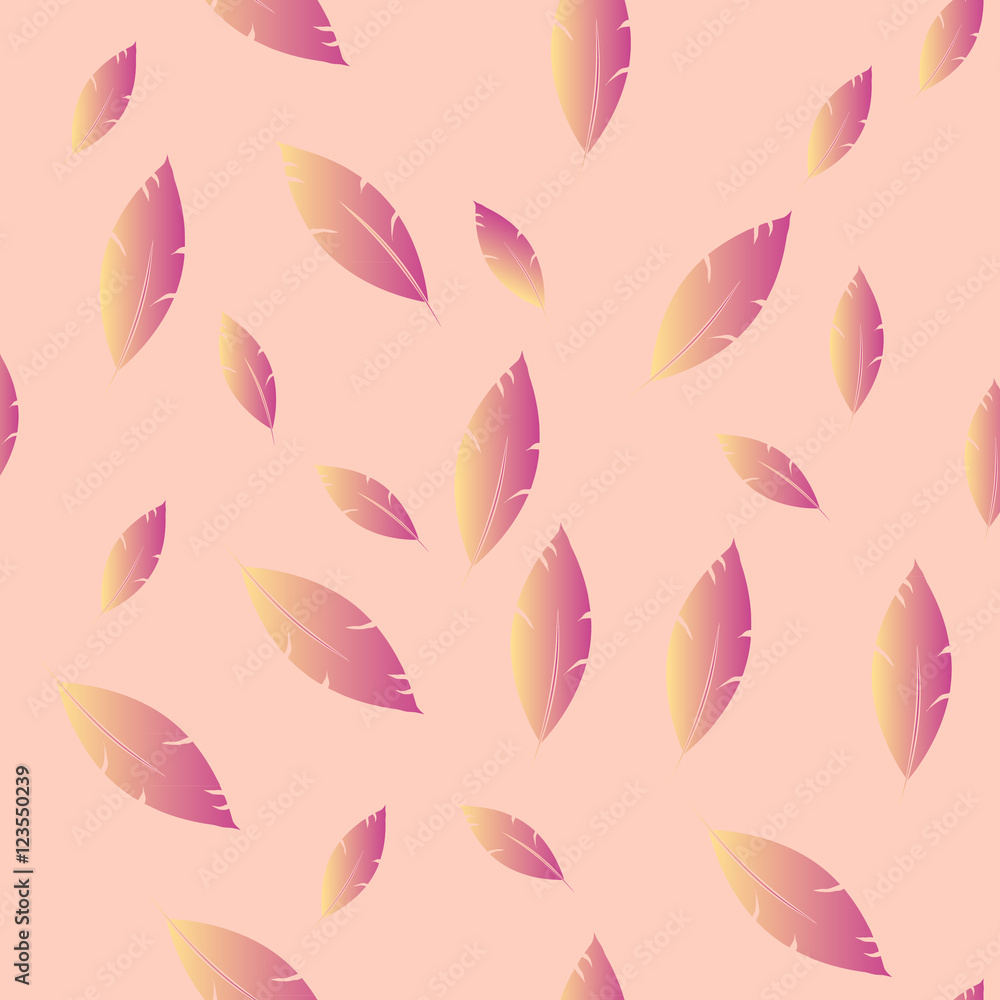 Feathers pattern for fashion design (hippie, boho style). repeat Feathers pattern for fashion design (hippie, boho style). repeat