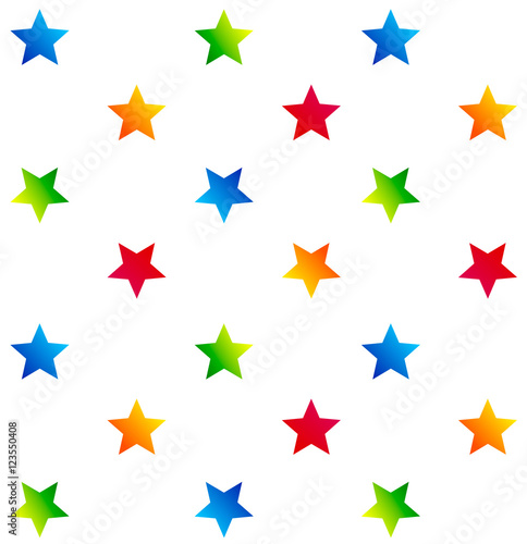 Colorful stars pattern