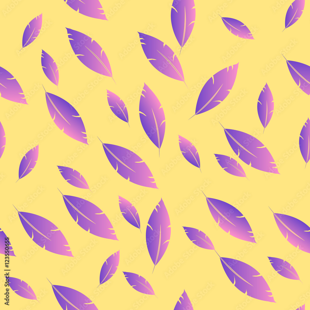 Feathers pattern for fashion design (hippie, boho style). repeat Feathers pattern for fashion design (hippie, boho style). repeat