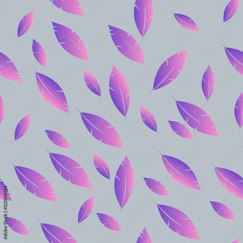 Feathers pattern for fashion design (hippie, boho style). repeat Feathers pattern for fashion design (hippie, boho style). repeat