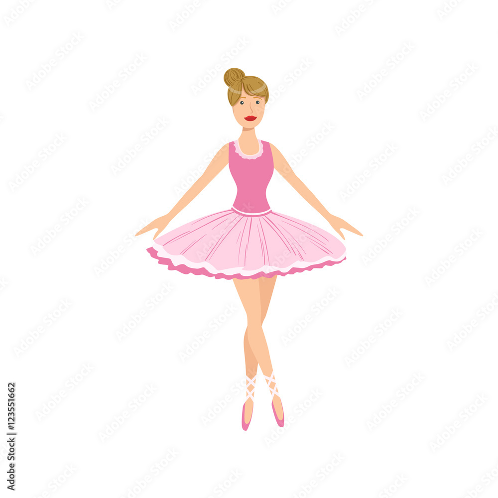 Balleria In Pink Tutu Performing