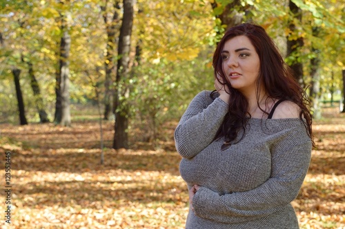 Beautiful plus size girl