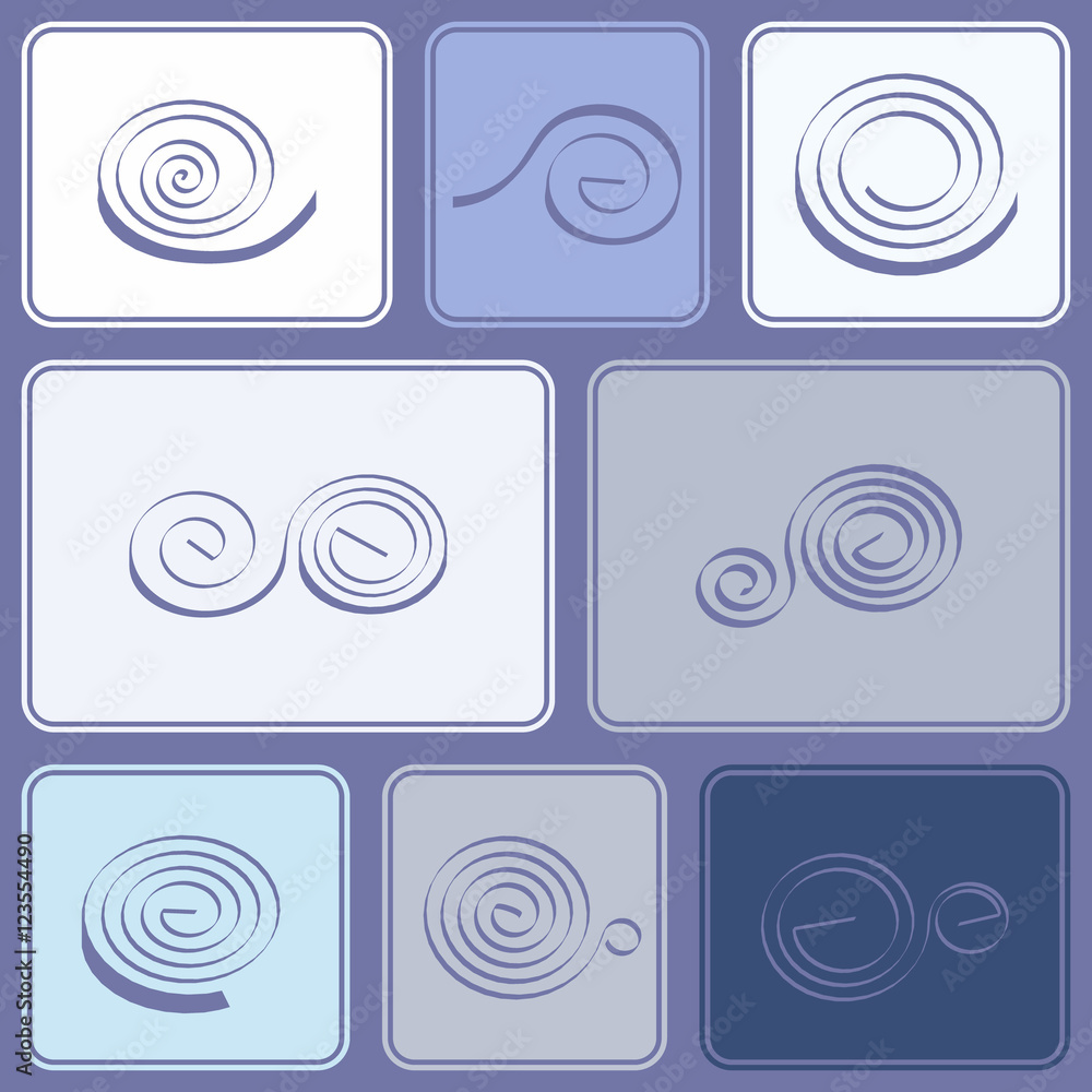 Seamless pattern with Springs for your design Seamless pattern with Springs for your design