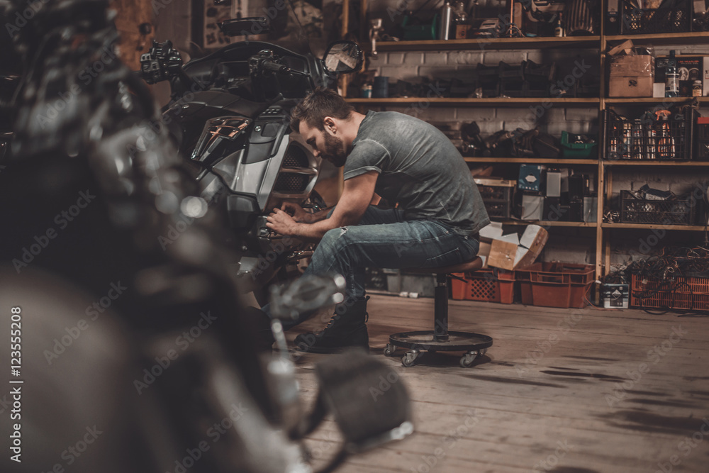 Spending time with bikes. Spending time with bikes.