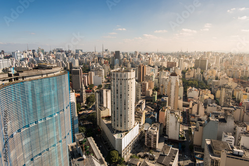 Sao Paulo Skyline with Famous Buildings