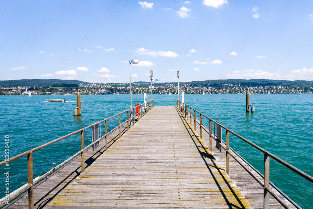 Landing Stage at Lake Zurich, Switzerland