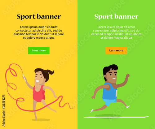 Artistic Gymnastics and Athletics Sport Template