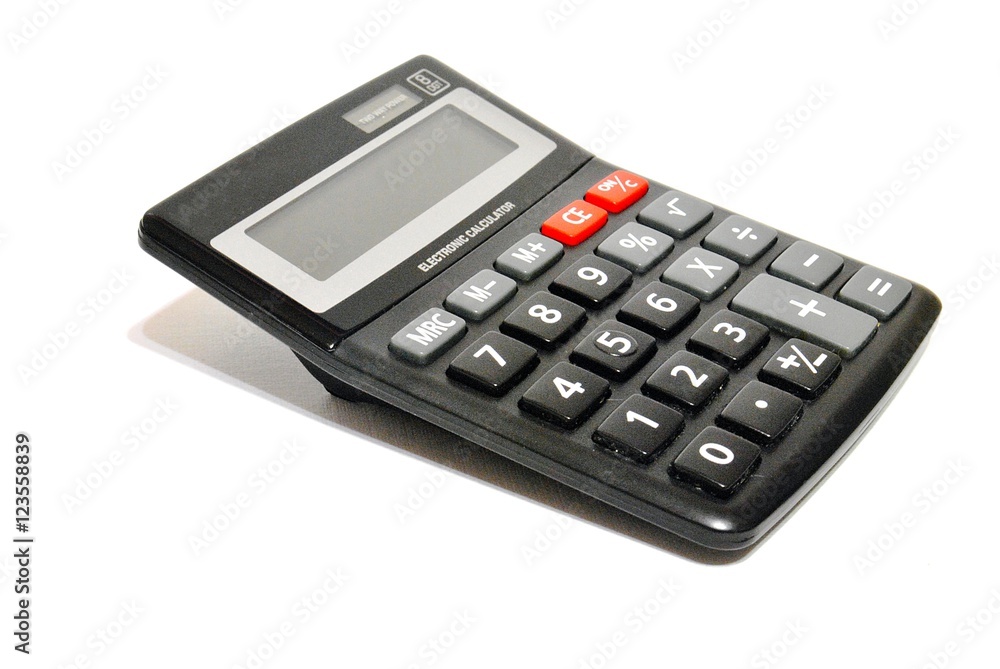 Calculator/Adding machine on a white background Calculator/Adding machine on a white background