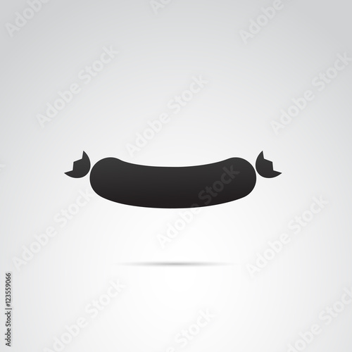Sausage vector icon.