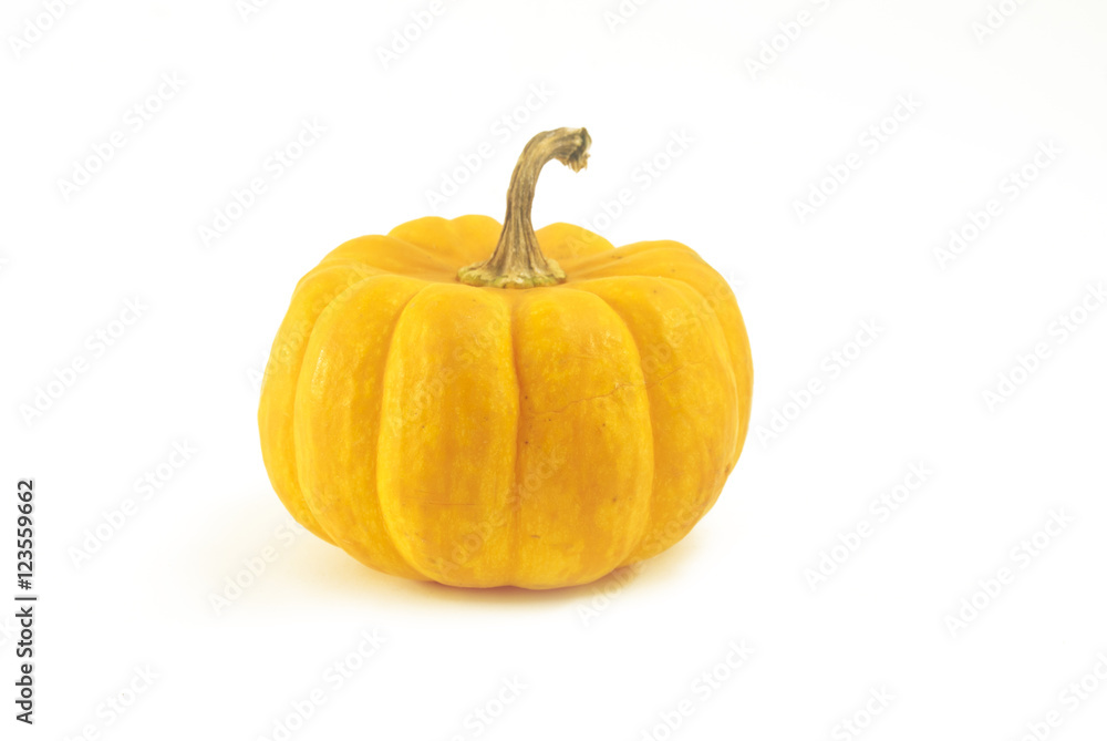 Obraz premium yellow pumpkin isolation