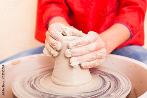 Child's ceramic handicrafts