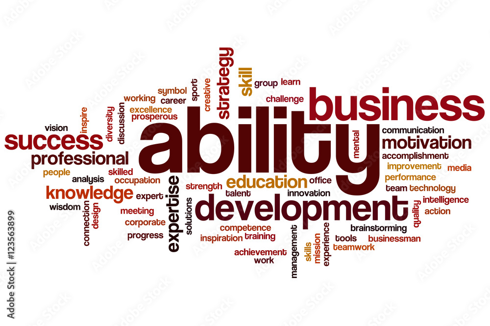 Ability word cloud