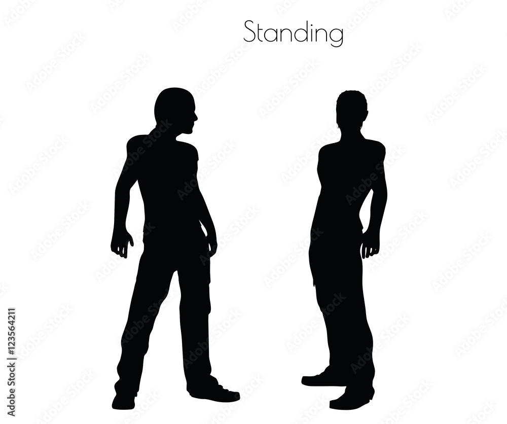 man in Standing  pose on white background