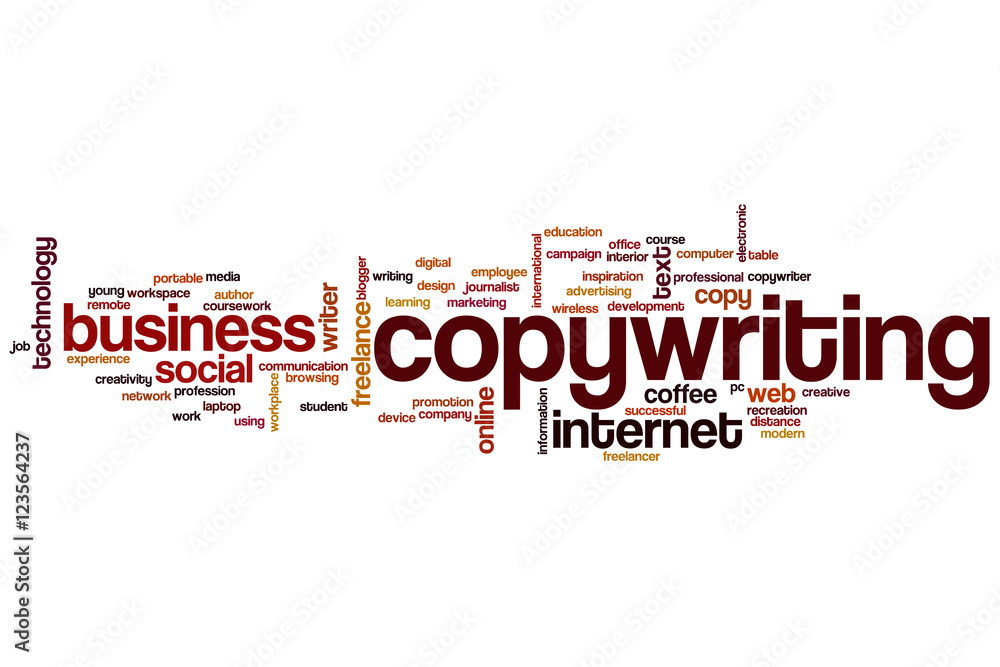 Copywriting word cloud