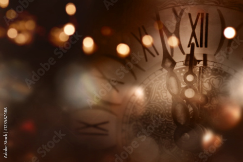 Background with clock five to twelve © gudrun