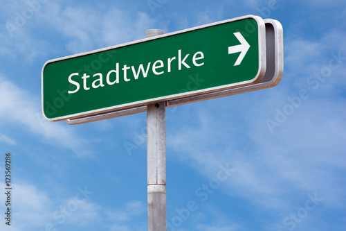 Schild 126 - Stadtwerke photo