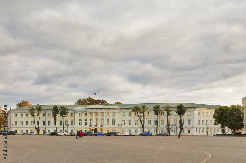 Building of former Provincial official place on Sovetskaya Square, Yaroslavl, Russia
