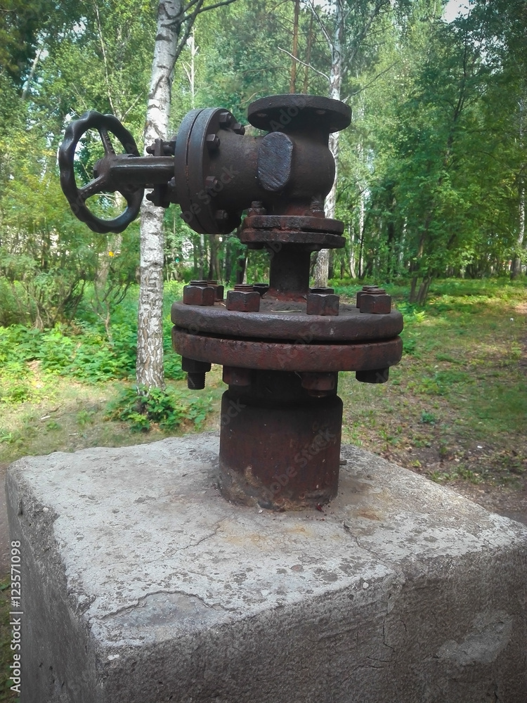 a monument to the old water valve