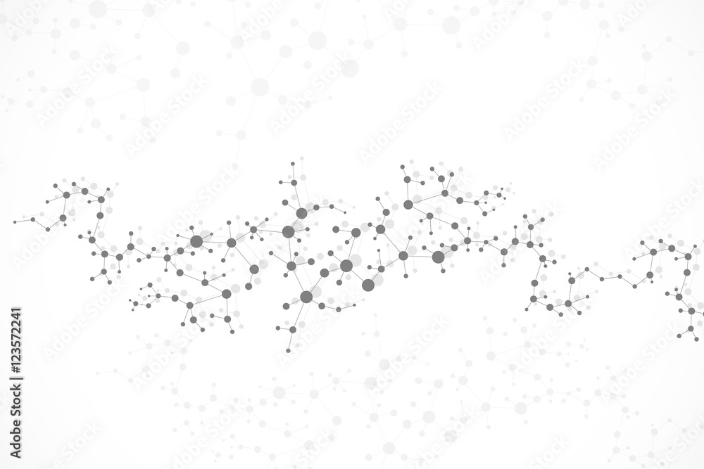 Structure molecule and communication Dna, atom, neurons. Science concept for your design. Connected lines with dots. Medical, technology, chemistry, science background. Vector illustration. Structure molecule and communication Dna, atom, neurons. Science concept for your design. Connected lines with dots. Medical, technology, chemistry, science background. Vector illustration.