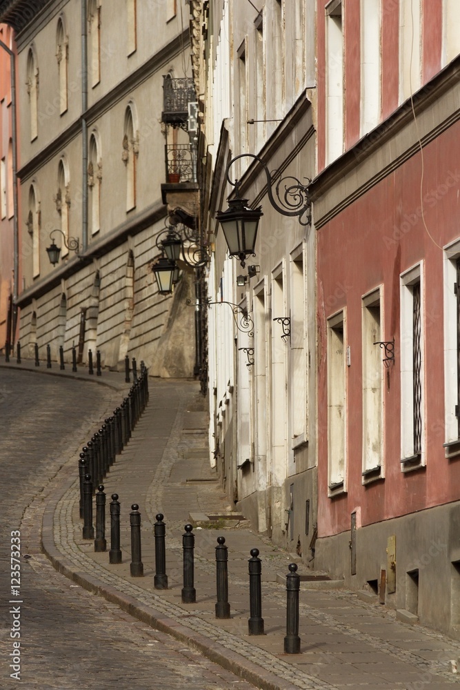 old street in Warsaw