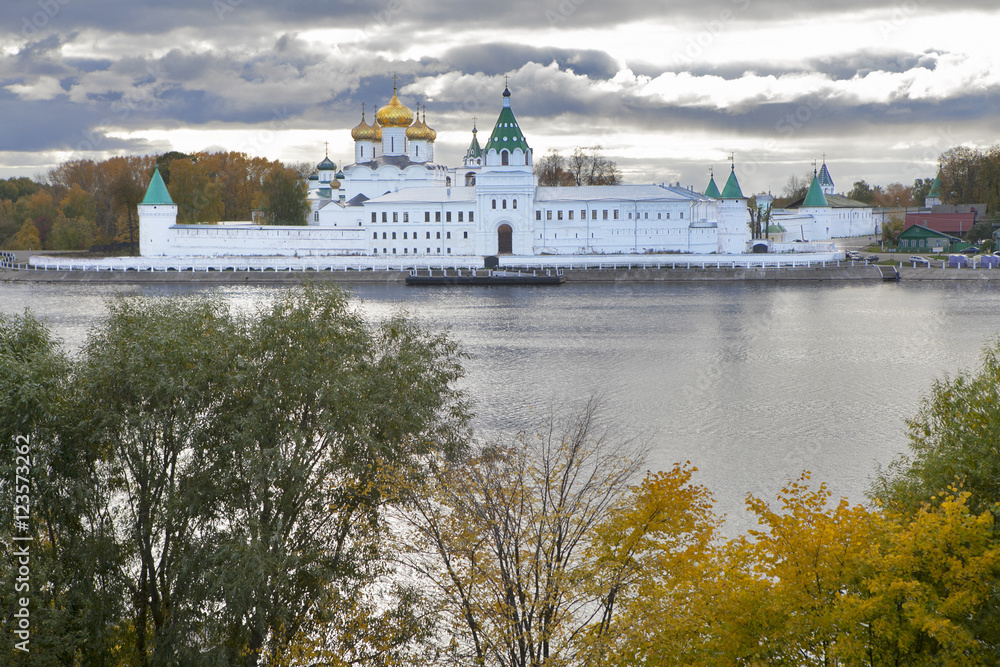 Christianity cathedral in Russia, Kostroma city, Ipatievsky monastery, Cradle of the house of Romanovs