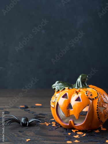 Dark Halloween background. Vertical