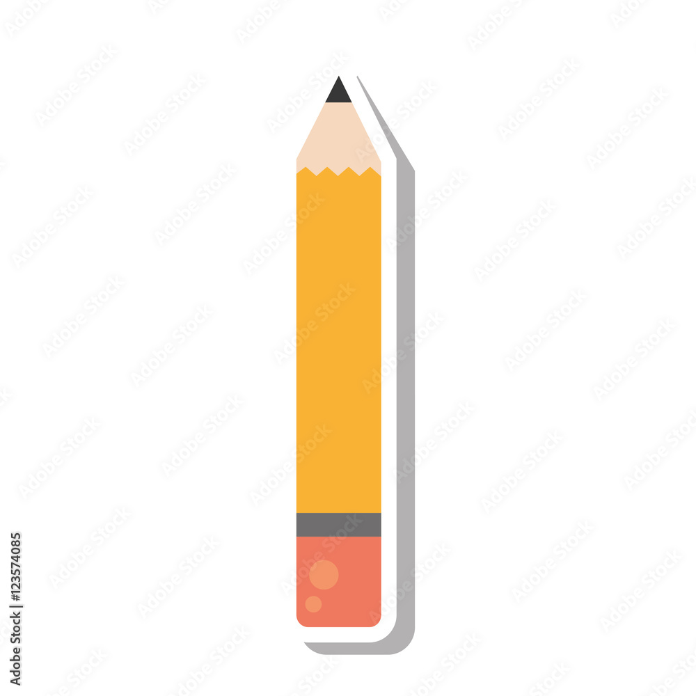 pencil school supply isolated icon vector illustration design pencil school supply isolated icon vector illustration design