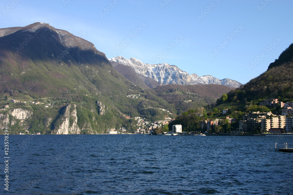 Lugano, its lake and the Monte Generoso