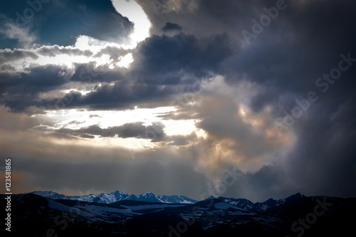 Storm clouds over Rockies