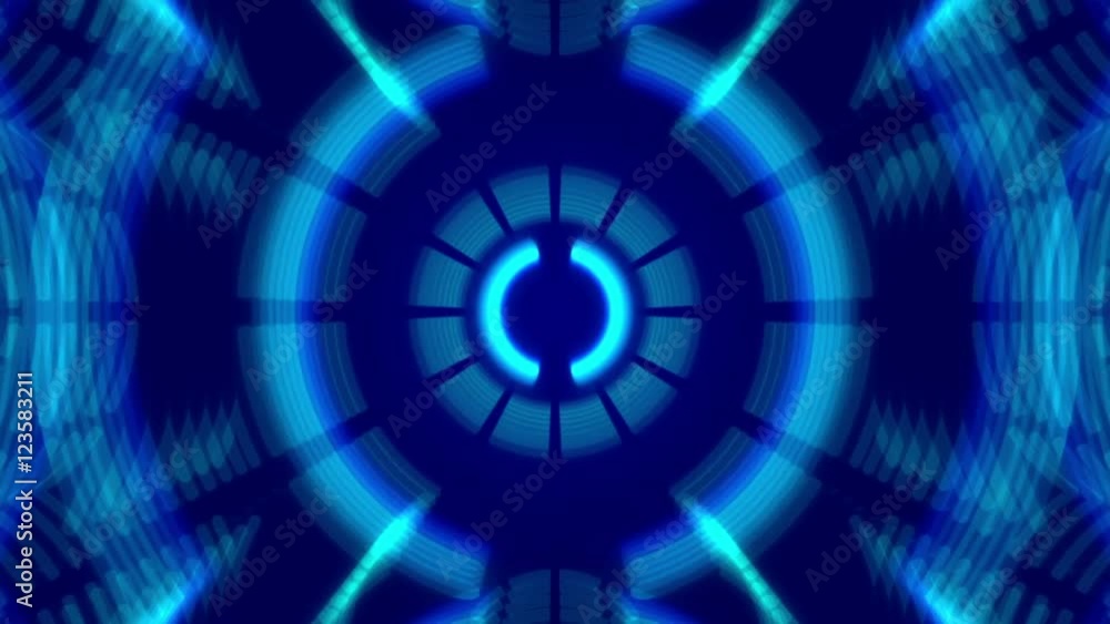 blue abstract background and circles, loop blue abstract background and circles, loop