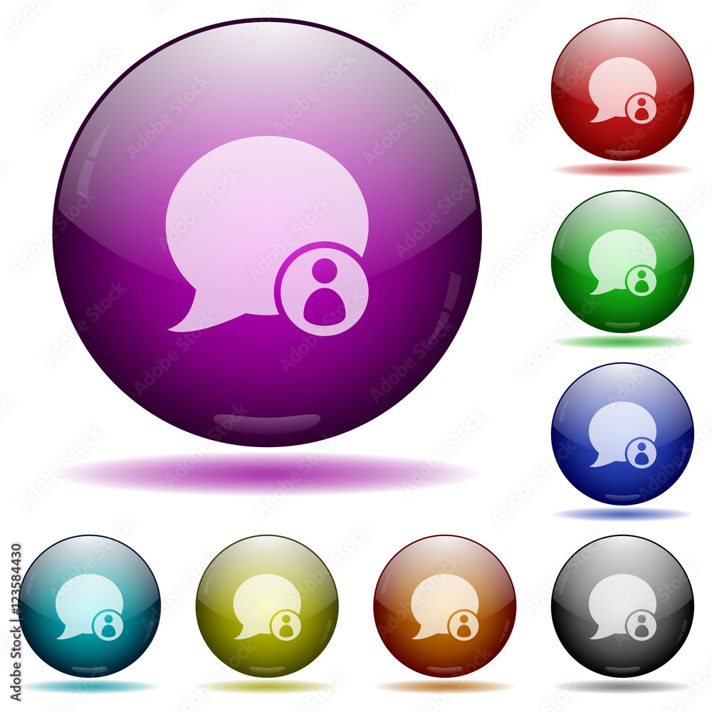 Blog comment owner glass sphere buttons Blog comment owner glass sphere buttons