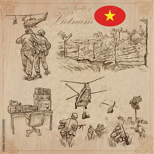Vietnam. Pictures of Life. Vector pack. Hand drawings.