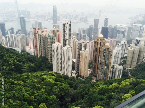 Hongkong city from victoria peak