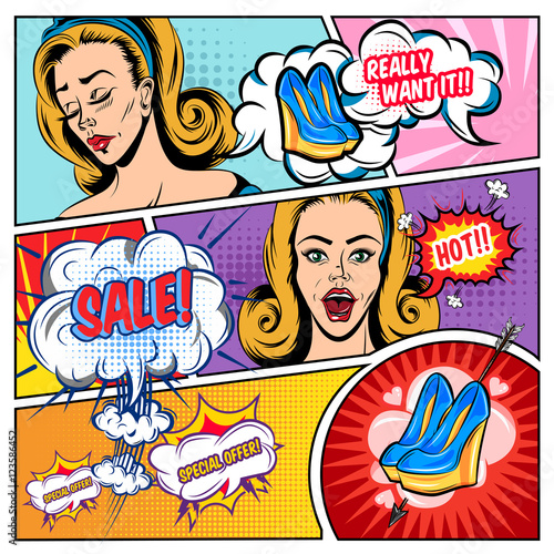 Woman And Sale Comic Page 