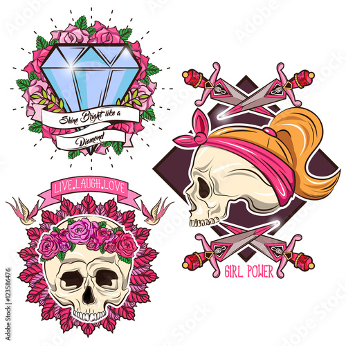 Colored Tattoo Set