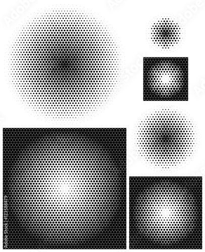 Opaque radial gradients in the most perfectly dense arrangement