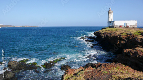 Praia lighthouse on Santiago in the Cape Verde Islands