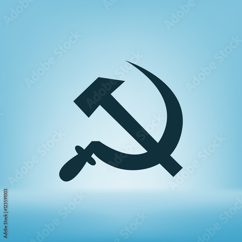 Hammer and sickle vector illustration