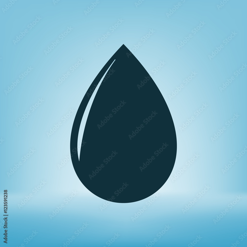 Vector illustration of black drop Vector illustration of black drop