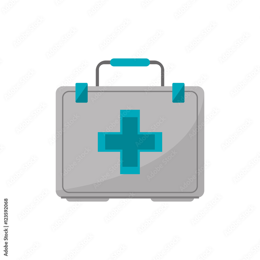 Medical kit icon. Medical health care and hospital theme. Isolated design. Vector illustration Medical kit icon. Medical health care and hospital theme. Isolated design. Vector illustration