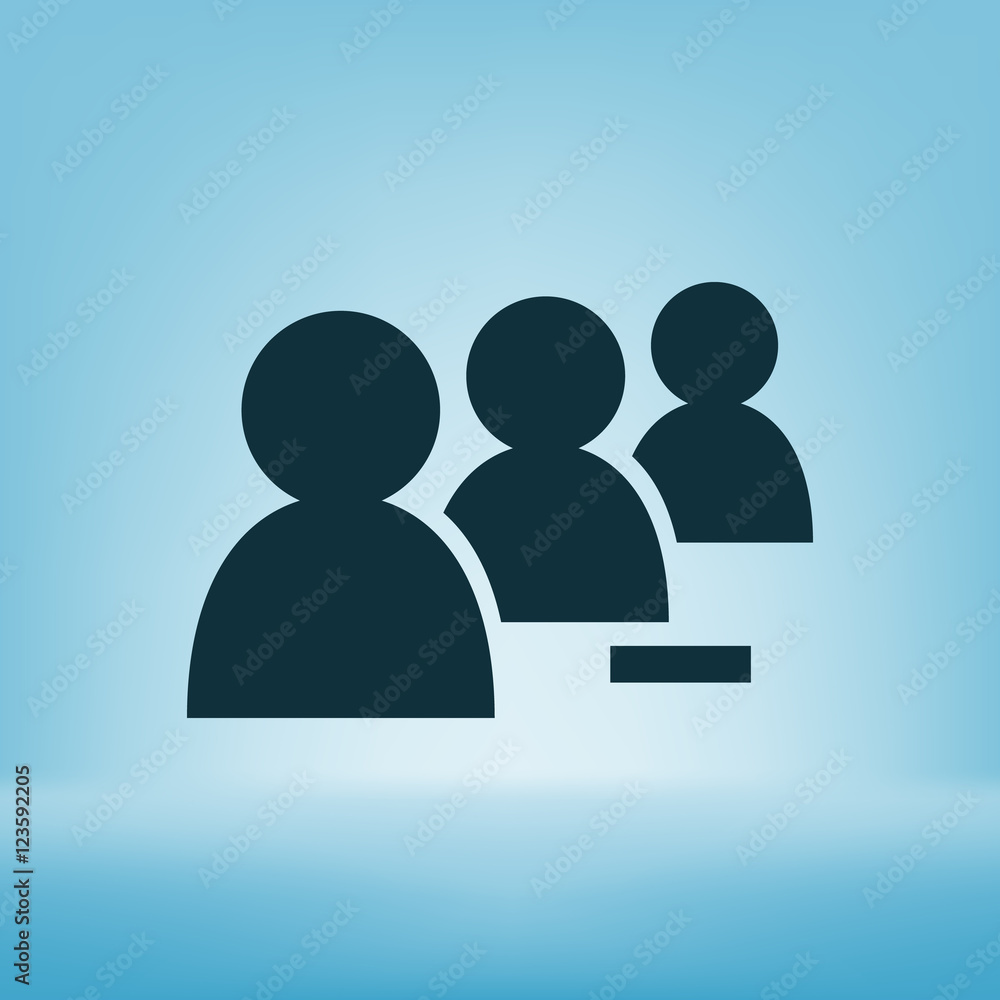 Add new user account flat icon for apps Add new user account flat icon for apps