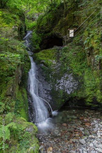 Edelfrauengrab-Wasserfälle; Schwarzwald, Sommer