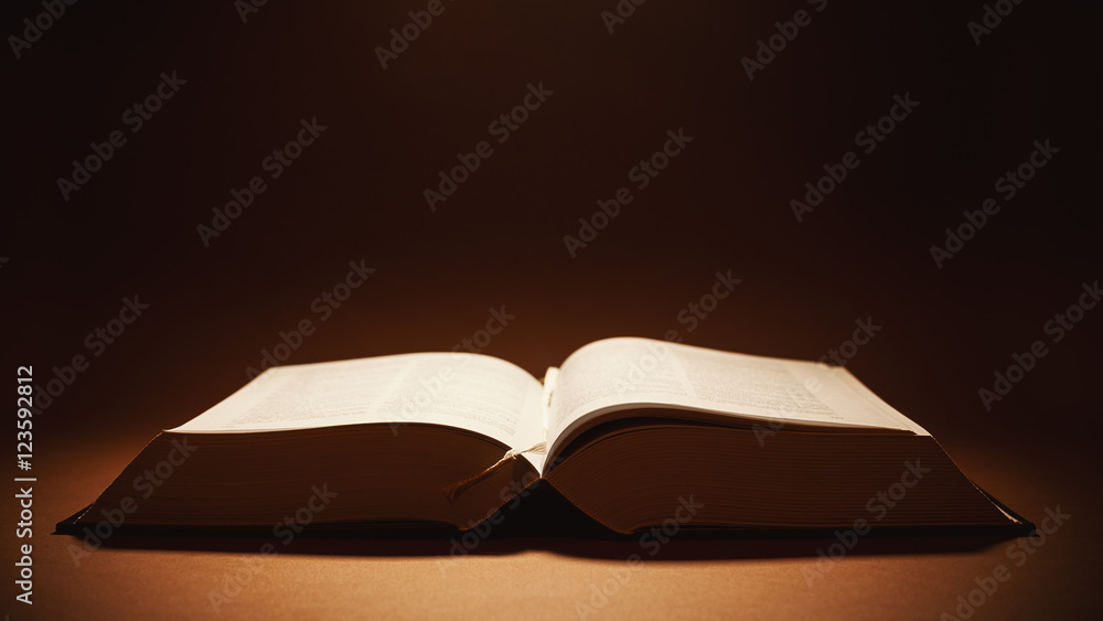 Naklejka premium Open Thick Book